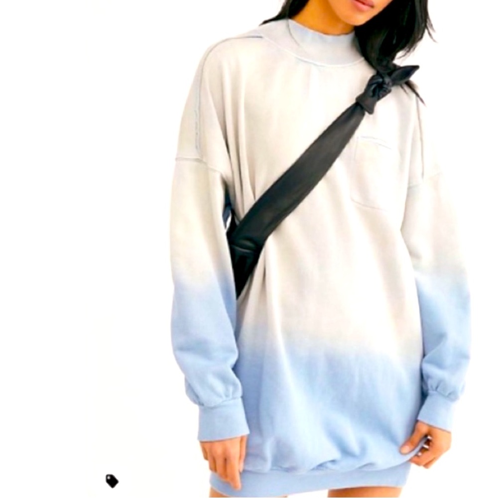 We The Free Ombré Blue Tunic Dress